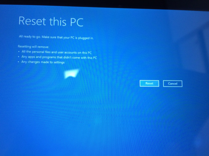 Reset this PC